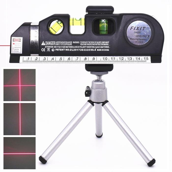 Fixit Level Penggaris Laser Waterpass Meteran Laser Meteran Laser Alat Pengukur Kemiringan Waterpas