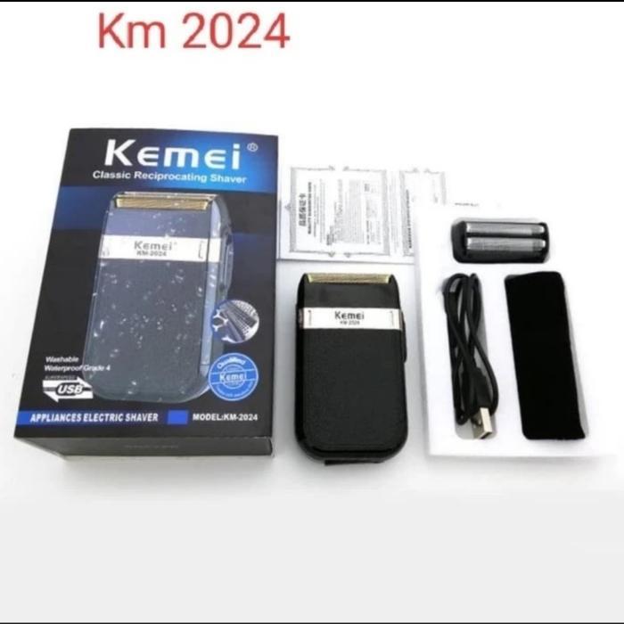 Kemei KM-2024 Shaver Mesin Cukur Jenggot dan Kumis