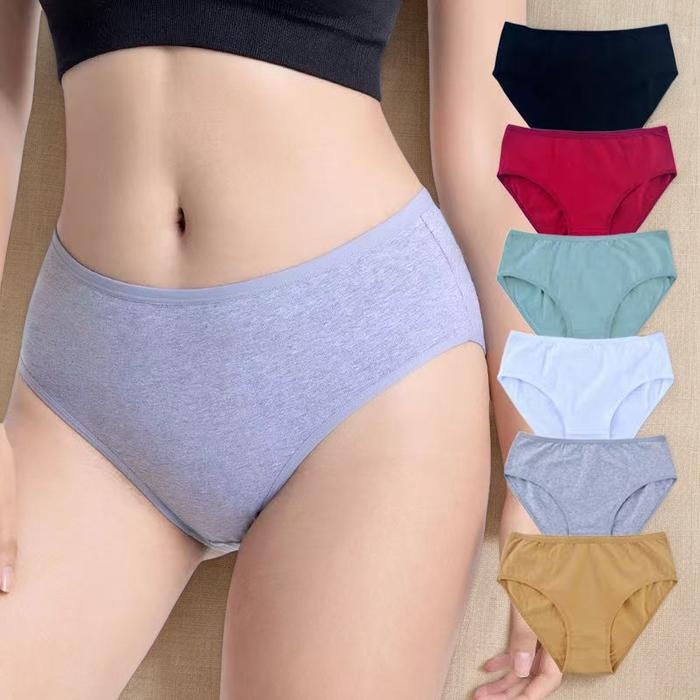 COD CD Celana Dalam Wanita Bahan Katun 1 Lusin Adem Elastis Nyaman digunakan Ready M-XXL Paket Hemat
