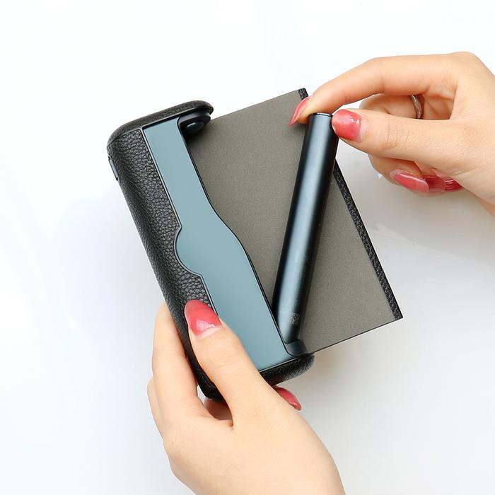 New Lichee Leather Case for IQOS Iluma Prime Cover Bag Cases Holder