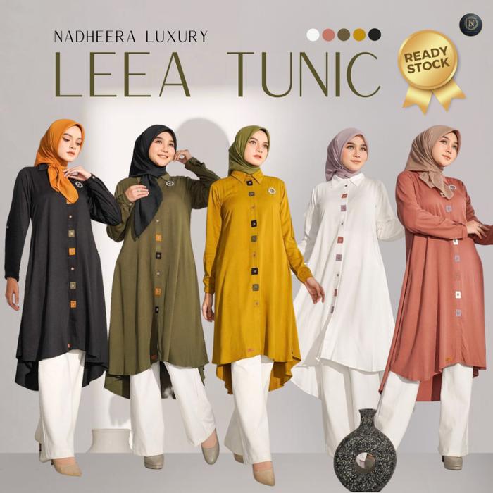[COD] NADHEERA LUXURY LEEA TUNIC OUTFIT KEKINIAN Leaa lia leeia tunik tunic rayon premium nadhira Na