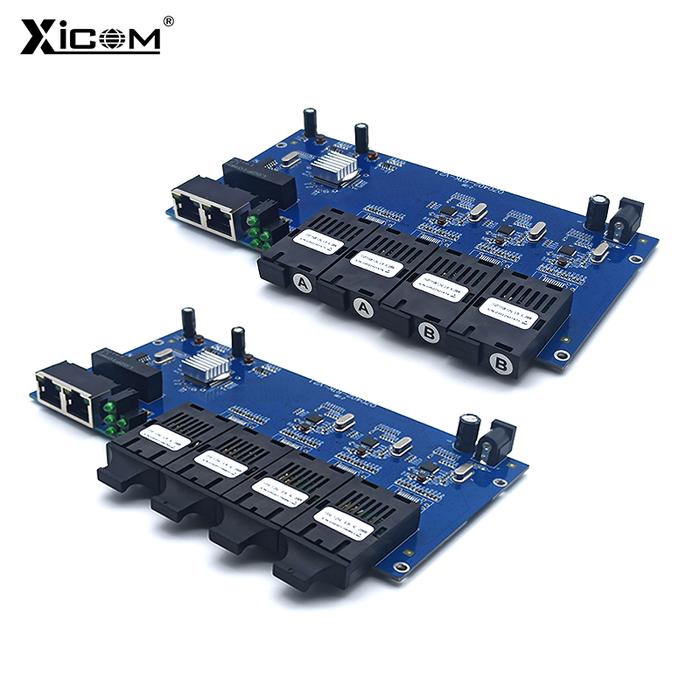 Gigabit Fiber Optic Media Converter SC 100/1000M PCBA Board