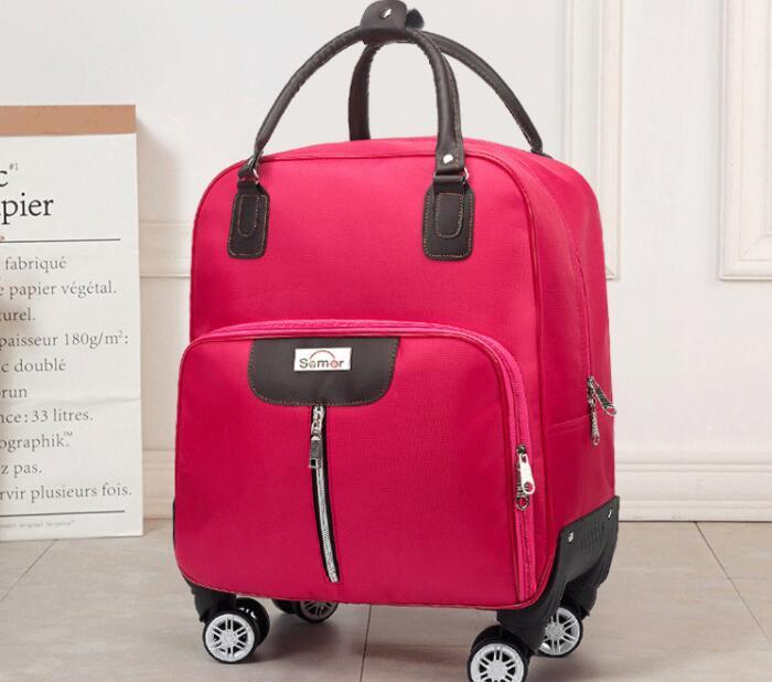women wheeled Bags rolling luggage backpack women trolley backpack Luggage bags travel Trolley Bags 