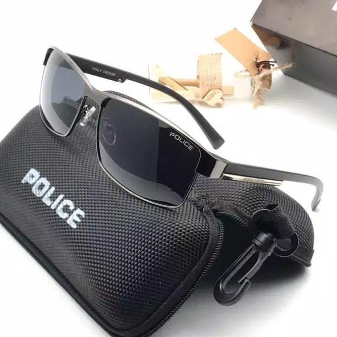 KACAMATA SPORT PRIA POLICE 24 BIASA LENSA POLARIZED PHOTOCROMIC ANTISILAU ANTIRADIASI FRAME POLYCARB