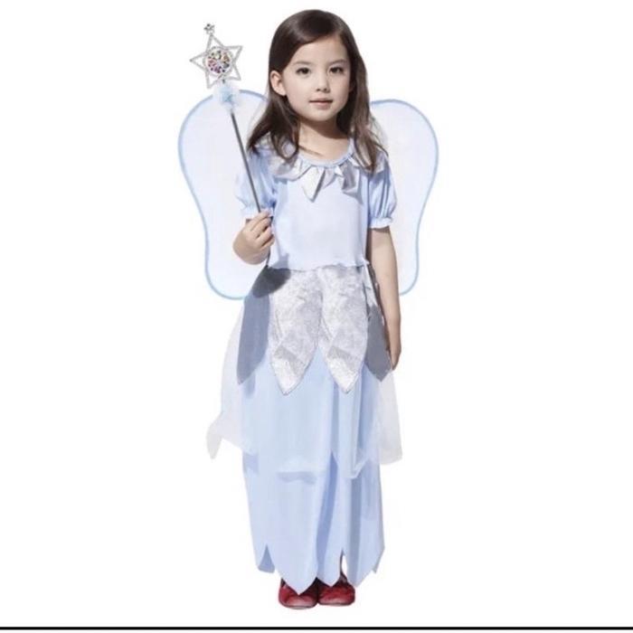 kostum malaikat natal anak | costume cosplay angel blue fairy angel | costume bisadari