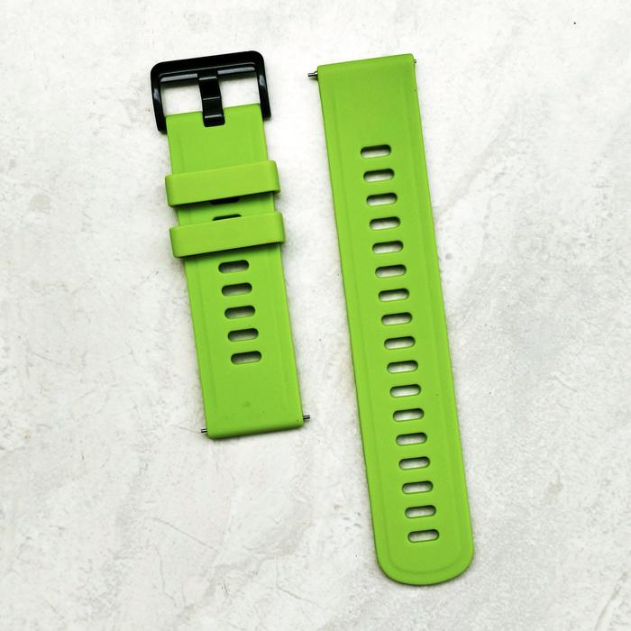 Strap Tali Jam Tangan Smartwatch Karet Rubber Silikon Universal Hijau Muda Grass Green Quick Release