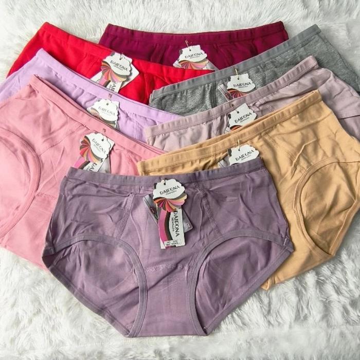 Celana Dalam Wanita Daifona 6266 CD Big Size Celana Dalam Premium Bahan Katun Tebal Adem Anti Gerah