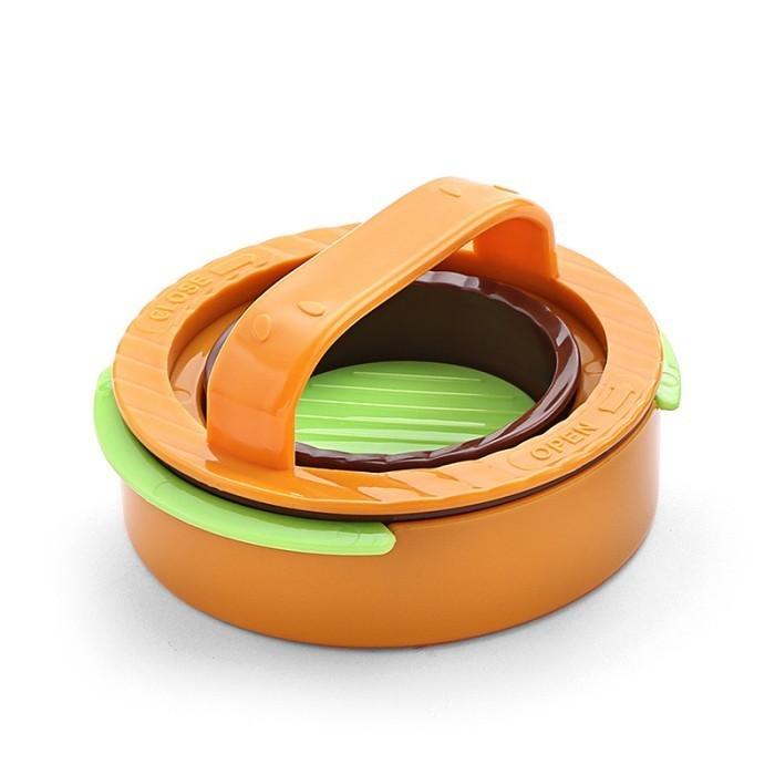 Alat Press Penekan Daging Burger Burger Bacon Press Penekan Daging Burger Mold Bundar 2 Size