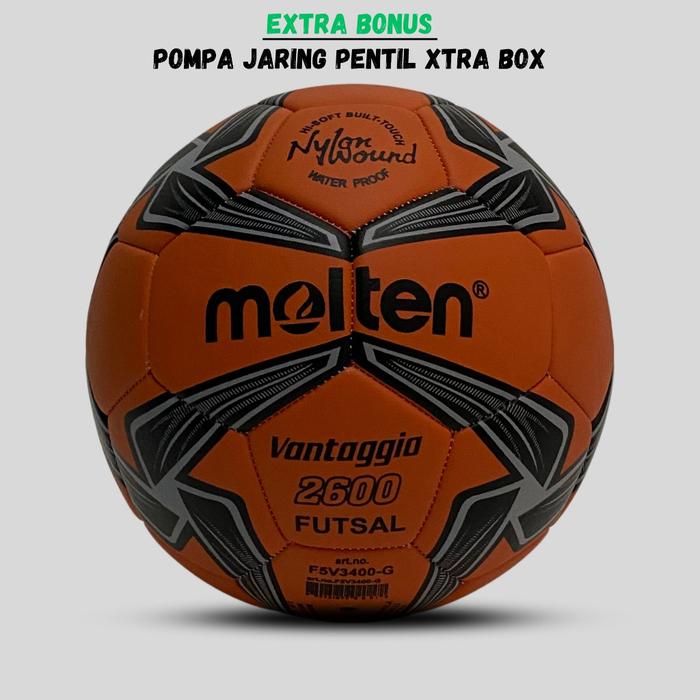 MOLTEN Bola Futsal Premium MOLTEN 2600 Bola Futsal Size 4