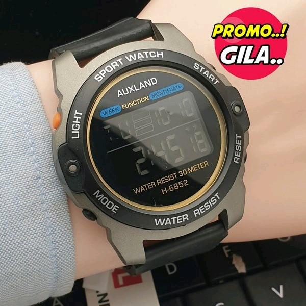Jam Tangan Anak Pria dan Wanita Auxland Sport Original Digital Strap Rubber Fashion Terkini Free Box
