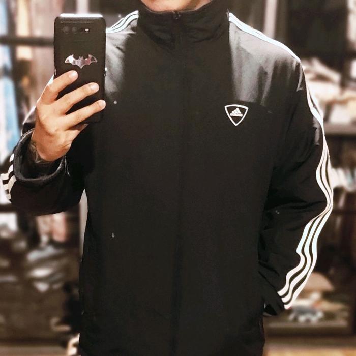 original jaket tebal adidas bolak balik (second)