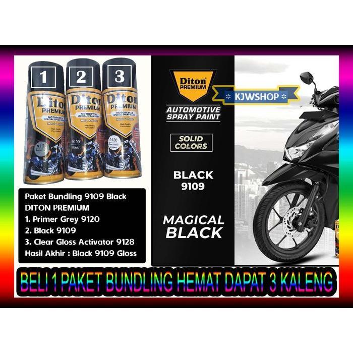 Paket Hemat DITON PREMIUM Primer 9120 Black 9109 Clear Activator 9128