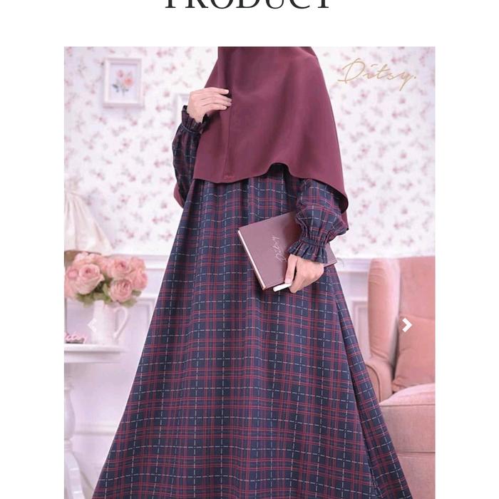 Ditsy Nightgown Daster Edisi Juli 2024 || Sorrel Plum | Viridian Green | spades grape | Little Doos