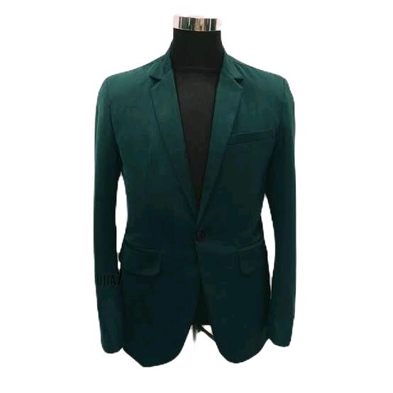 Jas Blazer Pria Hijau Botol || Jas Pengantin Pria || Jas Formal Slim Fit Hijau Botol
