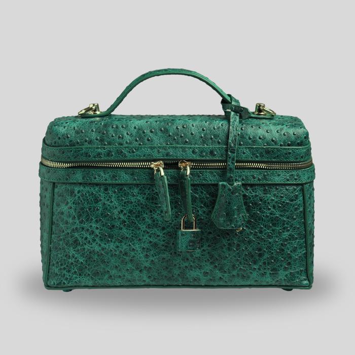 LUNA LARGE - Real Leather Emboss Ostrich/Tas Kulit Wanita