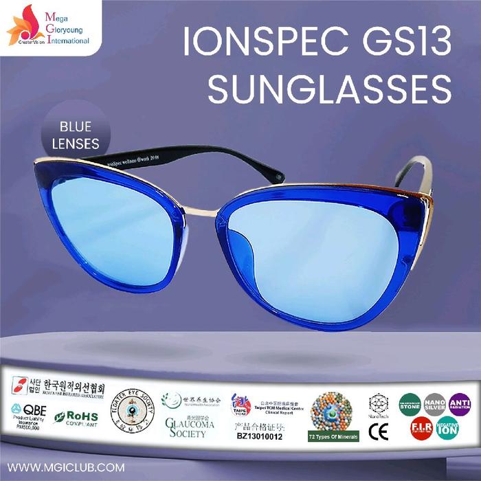 Kacamata Fashion MGI Ionspec  GS13 Sunglasses (Kacamata Medis, Lensa Anti Radiasi UV dan Sinar Biru)