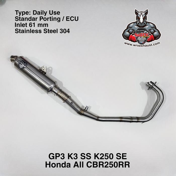 Knalpot Wrx Gp3 Ss K3 Se K250 Se Cbr250Rr