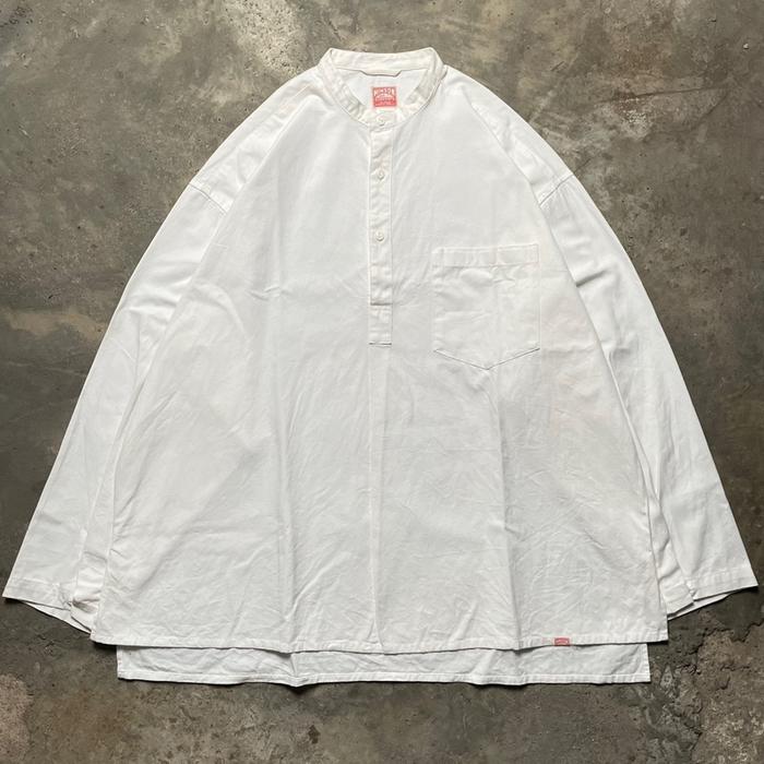 Hinson Mfg Waterloo Lowa Stand Collar Pullover Military Shirt