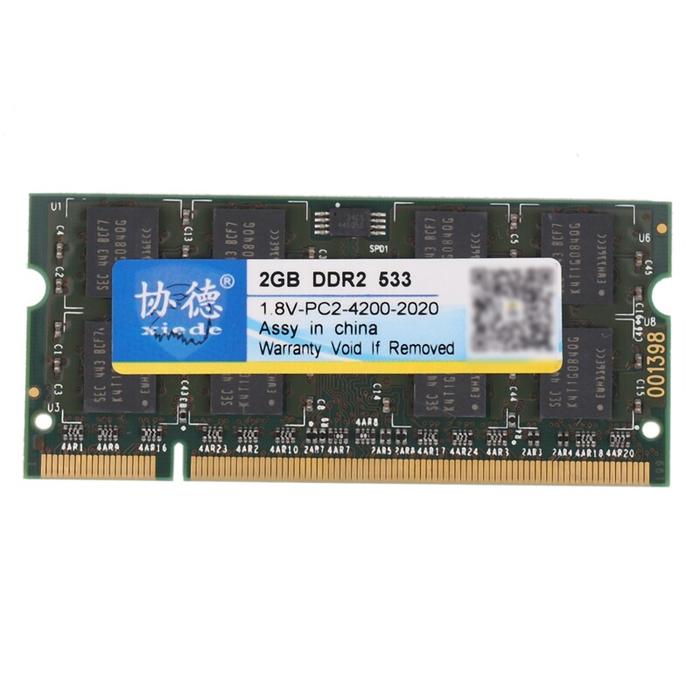 Xiede Laptop Memory Ram Module Ddr2 533 Pc2-4200 240Pin Dimm 533Mhz
