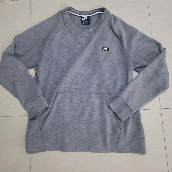 crewneck Nike tech NSW Sportswear Optic Crew Neck Cotton Fleece Tracksuit grey jaket sweater