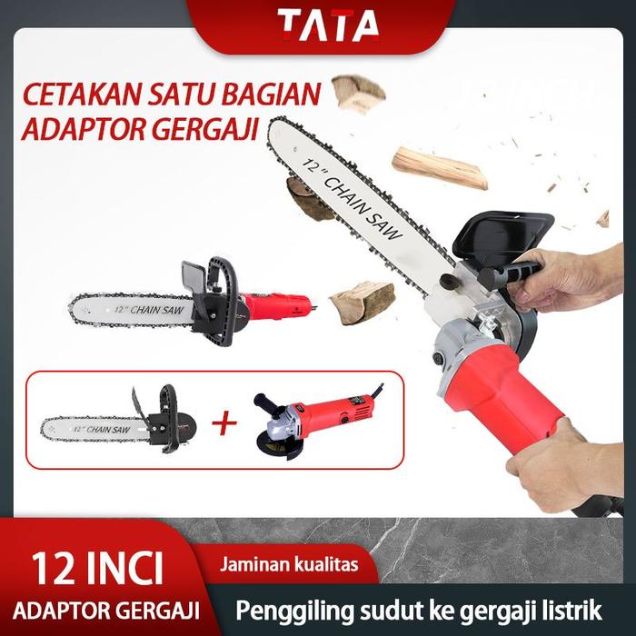 【COD】⚠ ⚠ TATA Ready stock Adaptor gergaji rantai mini 12 inci penggiling gergaji berdiri mesin korne