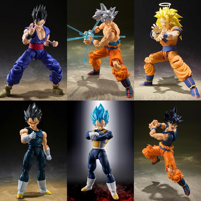 Anime Dragon Ball Doll SHF Vegeta Son Gohan Action Figure Collection