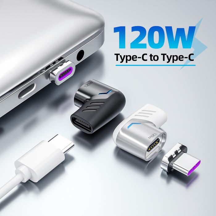 100W USB C To Type C Magnetic Adapter Fast Charging USB Type C Magnet
