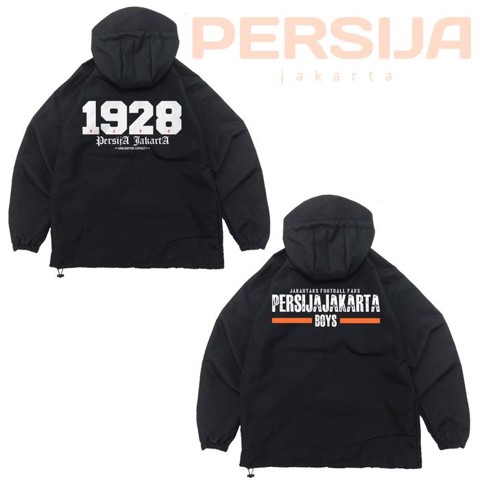 Jaket Cagoule Gropcore Sablon Ultras Persija Jakartans Football Fans Boys Waterprof Pria