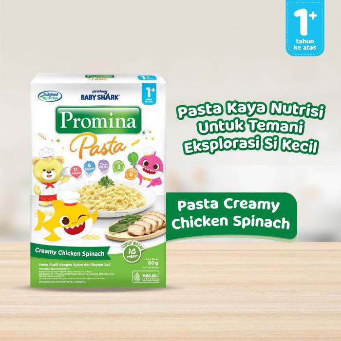 PROMINA PASTA MPASI BAYI RASA CHICKEN SPINACH 1 CTN 24 PCS