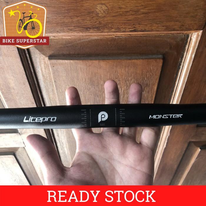 (COD) HANDLE BAR LITEPRO MONSTER 25,4MM STANG SEPEDA LIPAT ALLOY 6061 KASKADA Outdoor