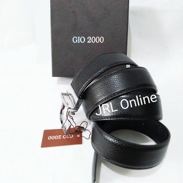 Terbaik Tali Pinggang Kulit Asli GIO 2000 Original 3,5cm / Gesper Pria Gio 2000 Terimakasih