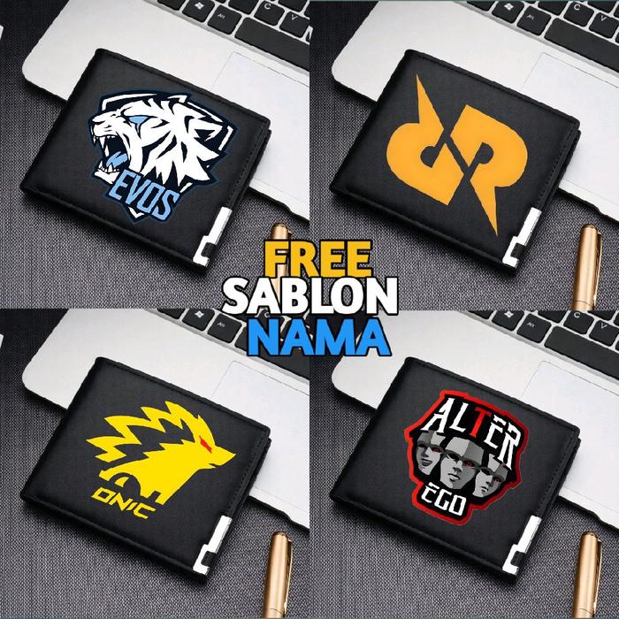 (FREE NAMA) DOMPET WALLET ANAK & DEWASA PRIA WANITA UNISEX LOGO TIM ESPORT MLBB BANG BANG ALTER EGO