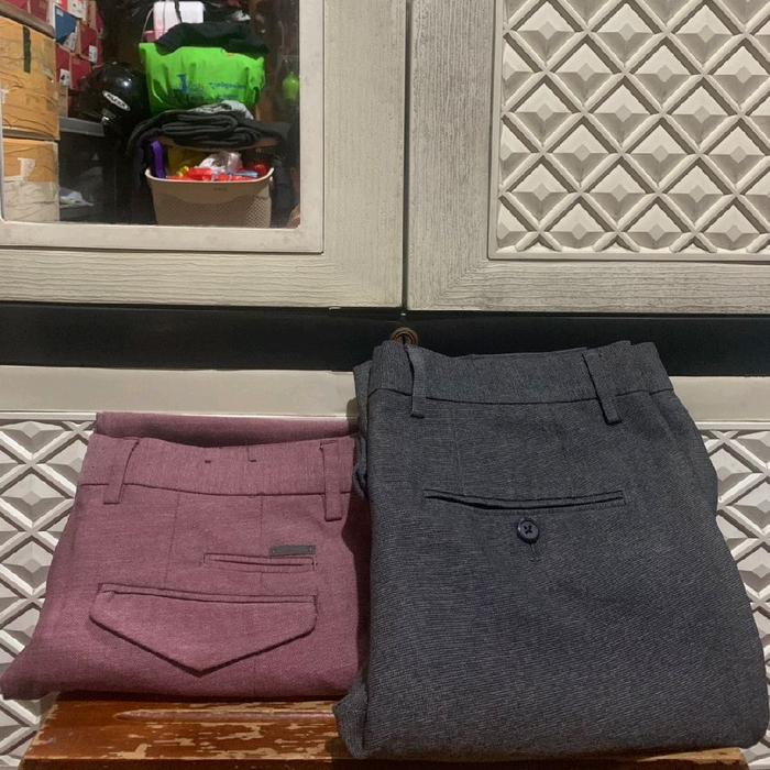 ORIGINAL TROUSERS COMFORT ZARA COTTON G2000 CELANA PANJANG SLIM ANKLE FIT