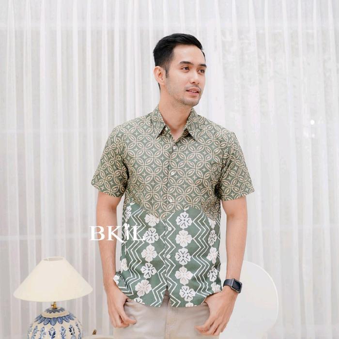 BKIL atasan blus batik wanita terbaru dan kemeja lengan pendek pria terbaru termurah cocok digunakan