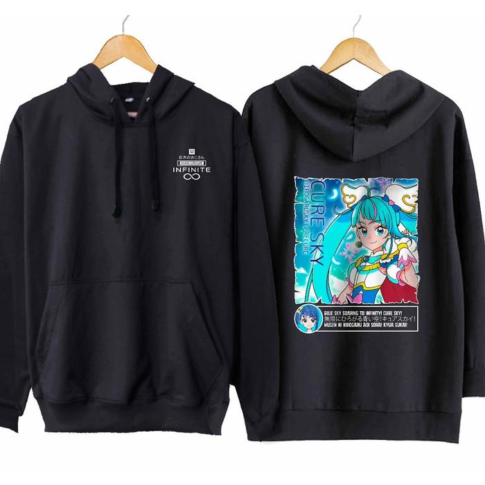 Jaket hoodie jumper infinite CURE SKY SORA HAREWATARU - PRETTY CURES material cotton fleece