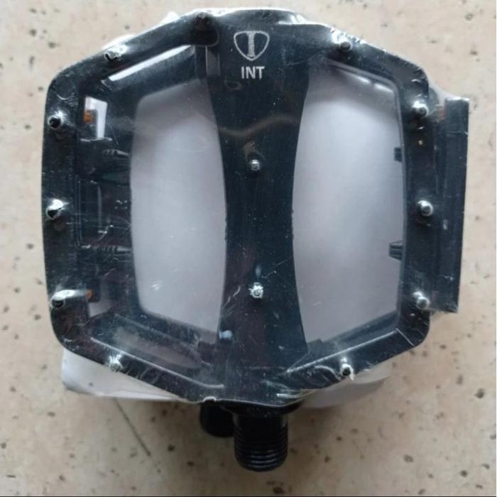 pedal INTER alloy hitam as besar sepeda mtb lipat roadbike anti slip