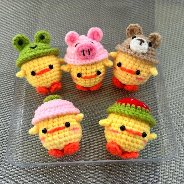 Amigurumi Anak Ayam | gantungan kunci anak ayam