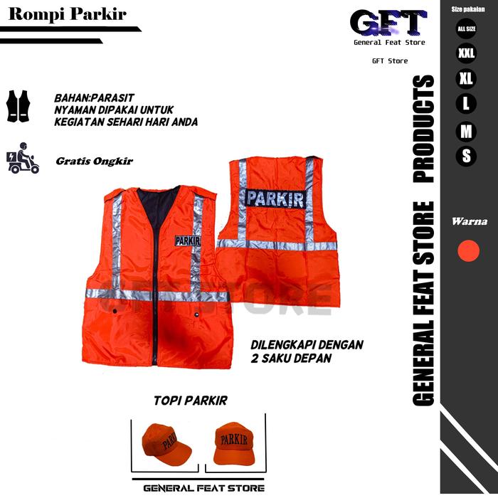 Rompi Parkir/Rompi Parasit Parkir/Rompi Safety/Rompi Parasit Kualitas Terbaik