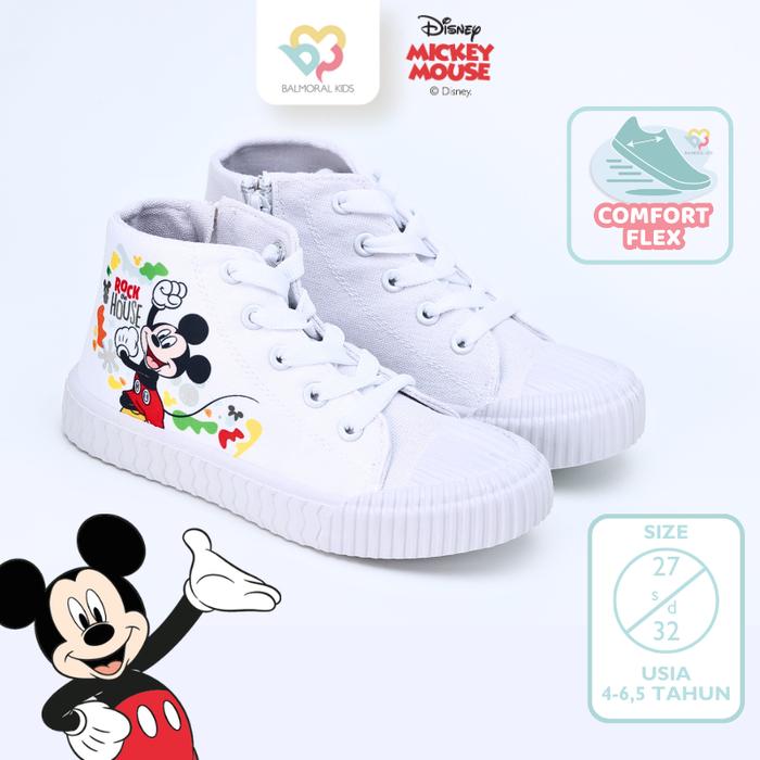Sepatu High Sneakers Anak Boys Disney Mickey Usia 3 - 6 Tahun MC-MKH04 Balmoral Kids