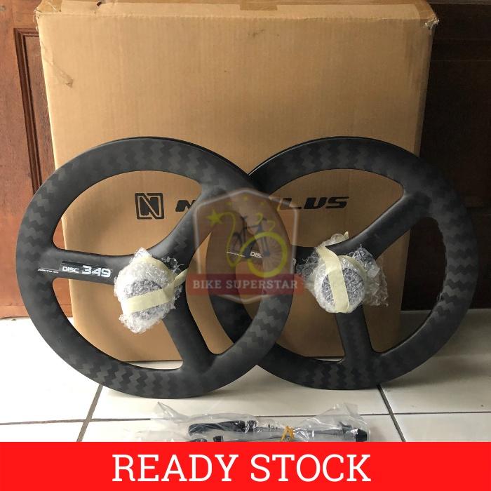 (COD) WHEELSET CARBON 16 X 1 3/8 (349) NAUTILUS TRI SPOKE KASKADA Outdoor Roda