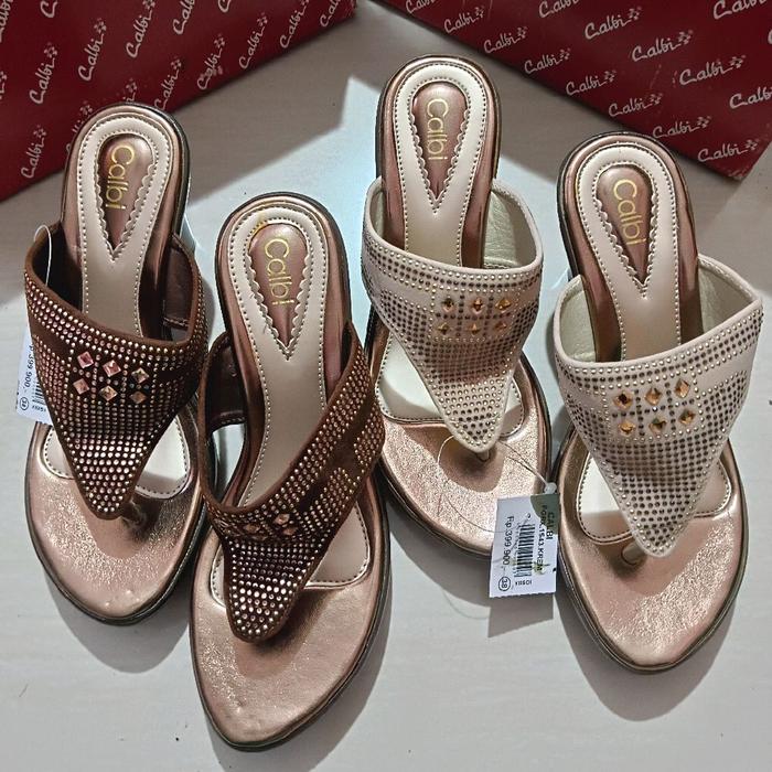 Sz 38 sandal heels jepit calbi FGRX. 1543