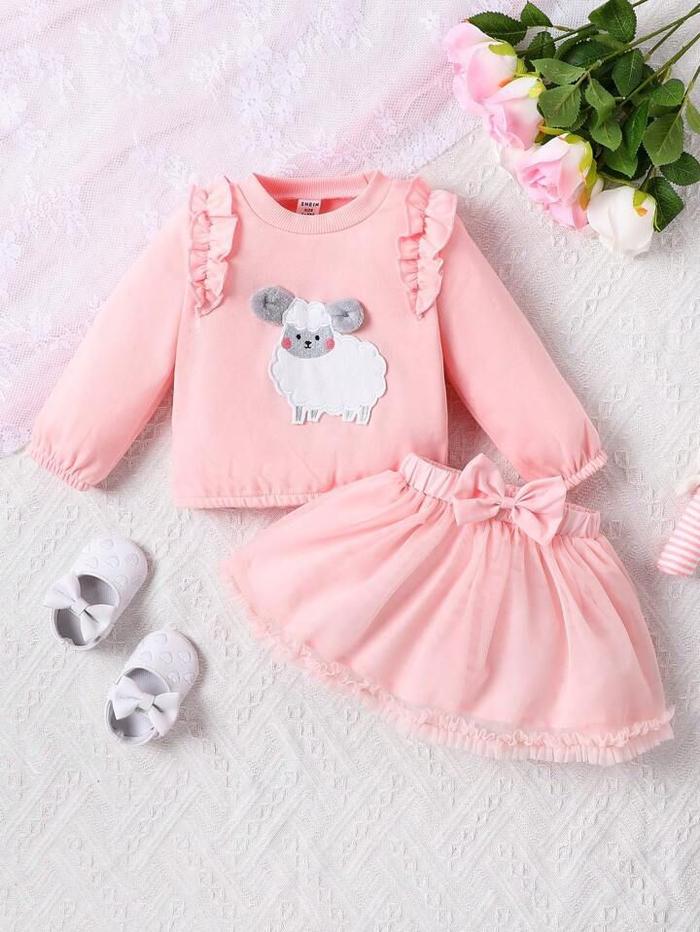 Set Baju Rok Shein Timbul Full Tag Ori - Fashion