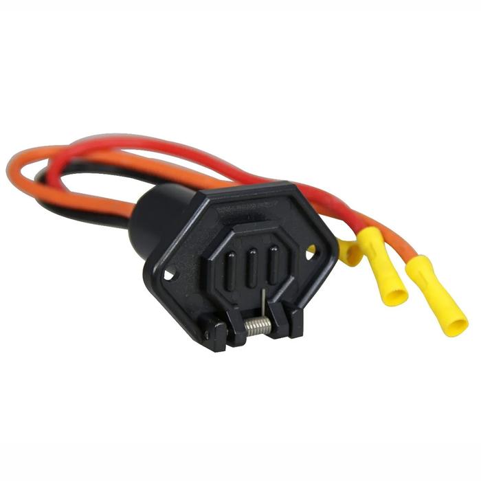 Receptacle Set Trolling Motor Plug Black+Red+Yellow Installation Plastic+Copper Wire Plug Receptacle