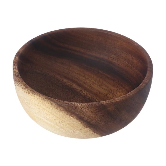 Wooden Fruit Vegetable Storage Bowl Dough Mixer Basin Decoration