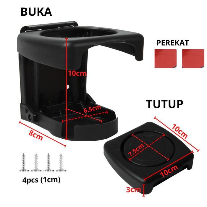 New Arrival COD YBL BUNDLING 1PCS dan 3PCS MIX WARNA Cup Holder Mobil Dudukan Tempat Minum Gelas 500