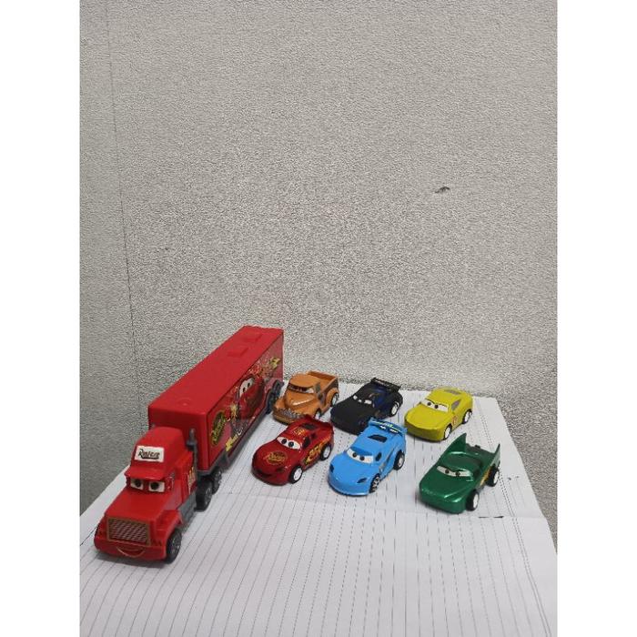 688-k2 mainan Mcqueen truk conatiner set 7pcs