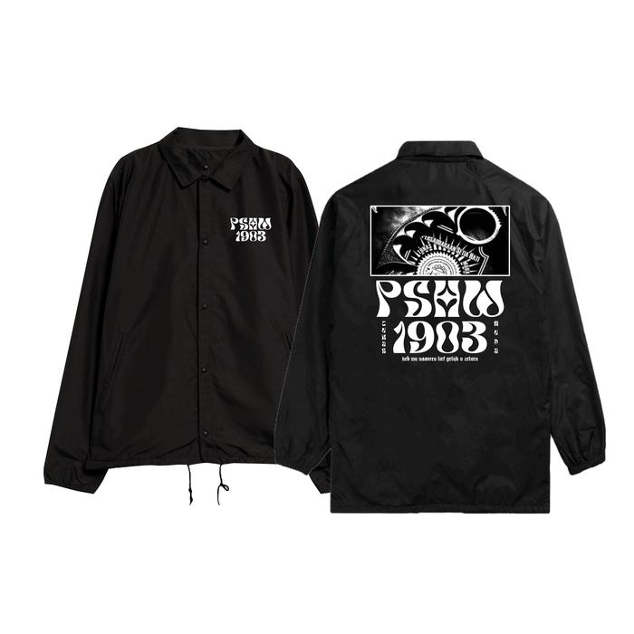 JAKET COACH PSHW 1902 DESAIN KNUCKLE ALA BAND SIMPEL BAHAN FALCE TEBAL UNISEX ZIPPER KEREN
