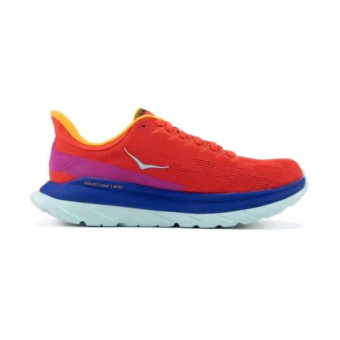 sepatu hoka mach 4 red/blue