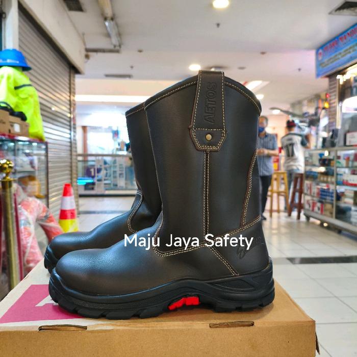 Sepatu Safety Aetos Lithium Brown / Safety Shoes Aetos Lithium Brown Original