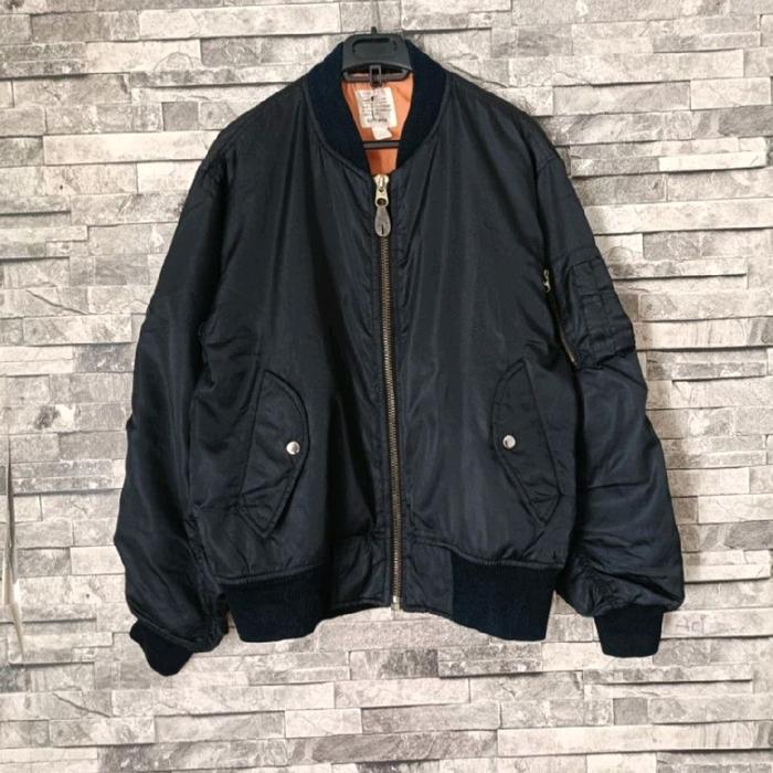 ( size S / XL ) vintage military MA1 bomber jacket by gleeman 1973